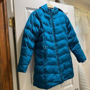 Lands' End Blue Lightweight Puffer coat